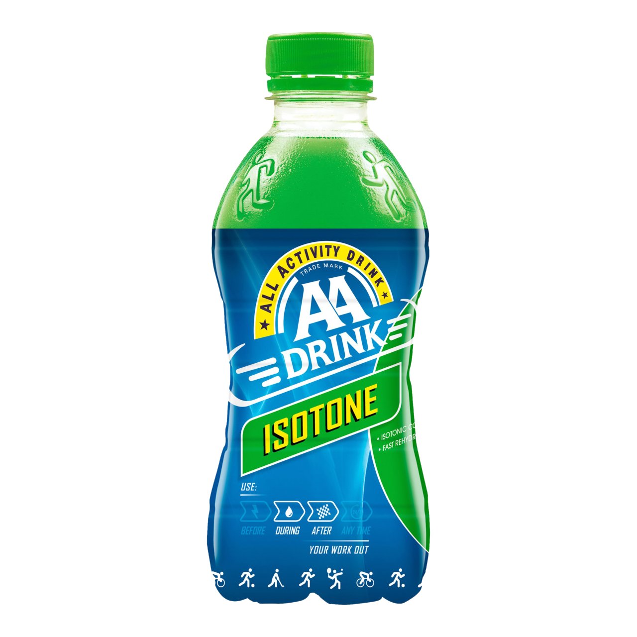 AA Drink Isotone 33cl Flesjes – Doos 24 stuks dorstlessende sportdrank