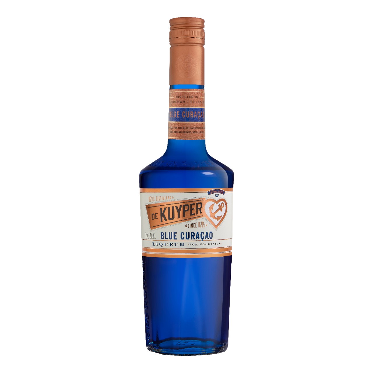 De Kuyper Blue Curaçao Likeur 70cl – originele Nederlandse blauwe likeur met frisse sinaasappelsmaak.