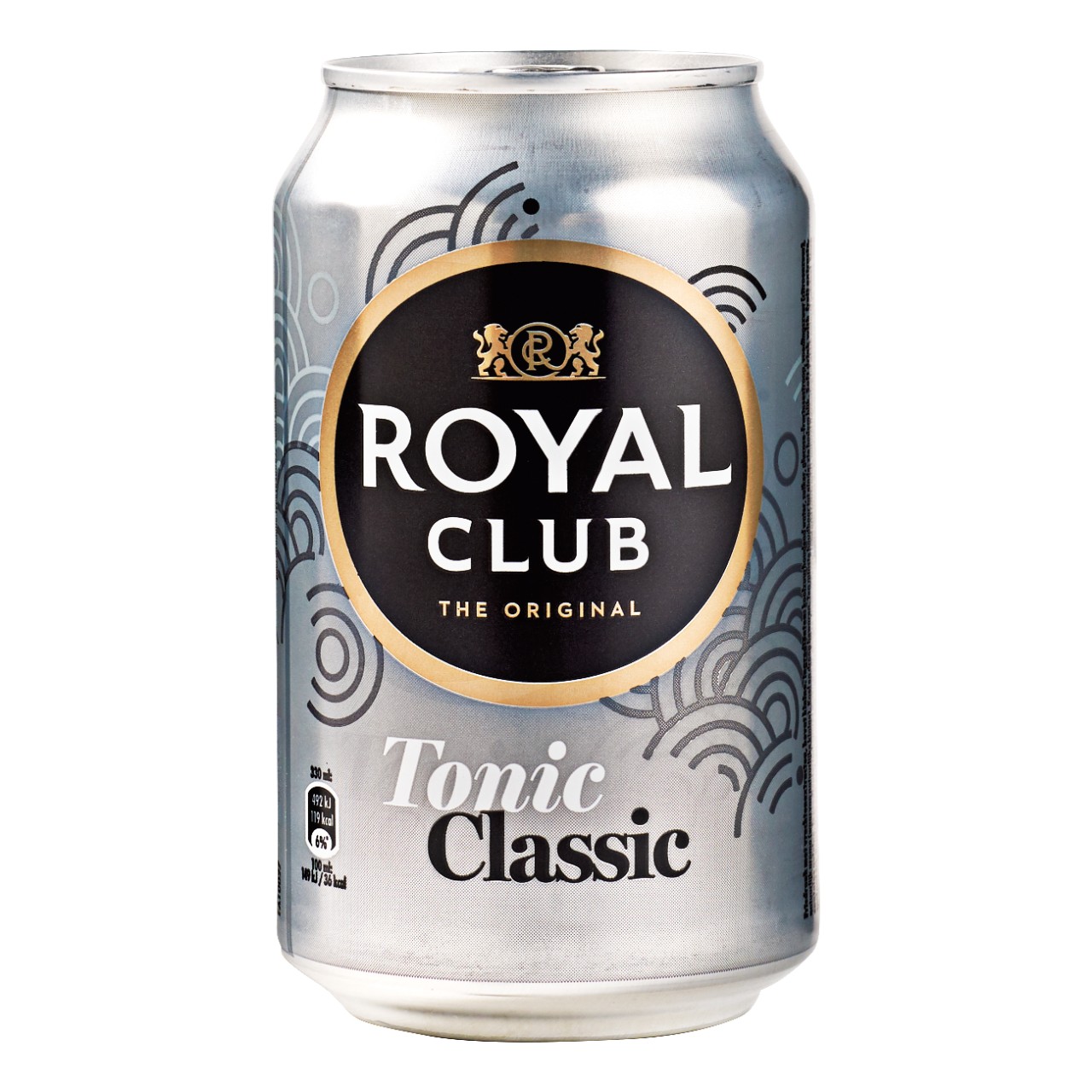 Royal Club Tonic Blikjes 33cl – Tray 24 stuks fris-bittere mixer