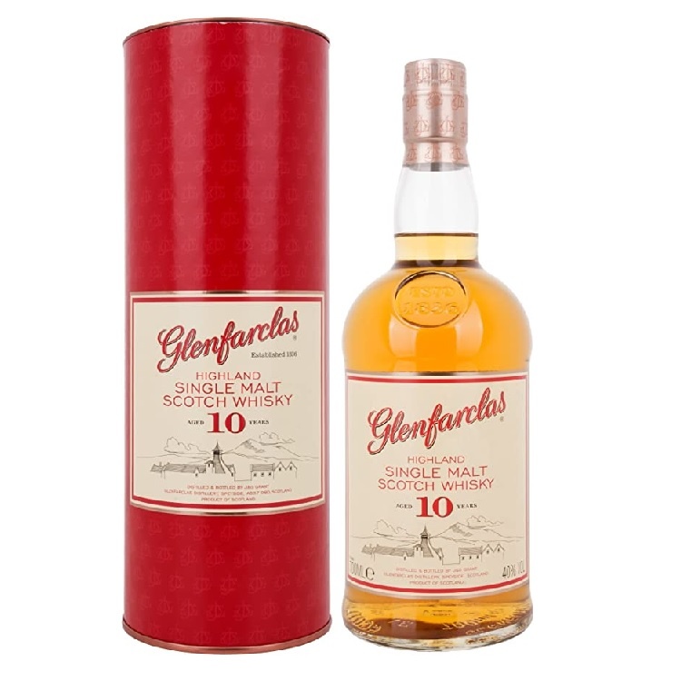 Glenfarclas 10 Jaar Malt Whisky 70cl Met Geschenkdoos – zachte Speyside single malt