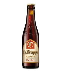 La Trappe Dubbel 33cl – rijk, donker trappistenbier in krat van 24 stuks, gebrouwen door De Koningshoeven.