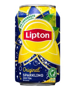 Lipton Ice Tea Sparkling 33cl Blikjes – Tray 24 stuks bruisende ijsthee