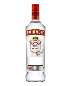 Smirnoff Vodka 1 Liter – klassieke zachte vodka in grote fles