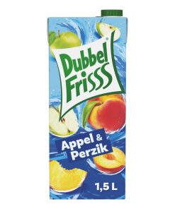 Dubbelfrisss Appel Perzik 1,5L frisdrank zonder prik