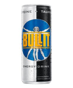 Bullit Energy Drink 25cl – tray met 24 blikjes klassieke energiedrank