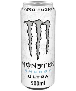 Monster Zero Ultra Energy Drink Blikjes 50cl – Tray van 12 stuks