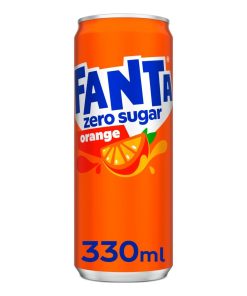 fanta orange zero 33cl tray 24 blikjes kopen suikervrije sinaasappelfrisdrank