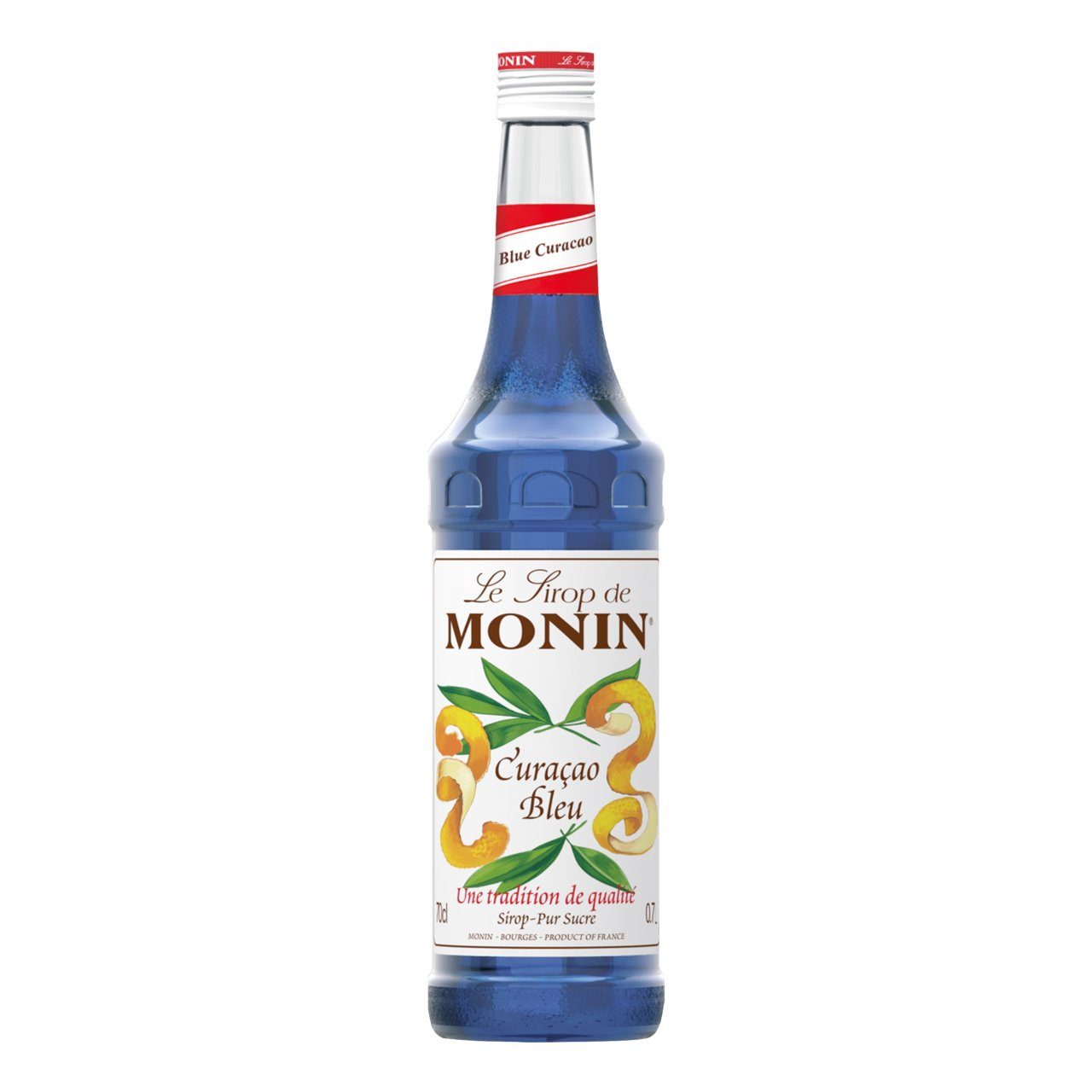 Monin Blue Curaçao Siroop 70 cl – blauwe cocktail siroop in fles