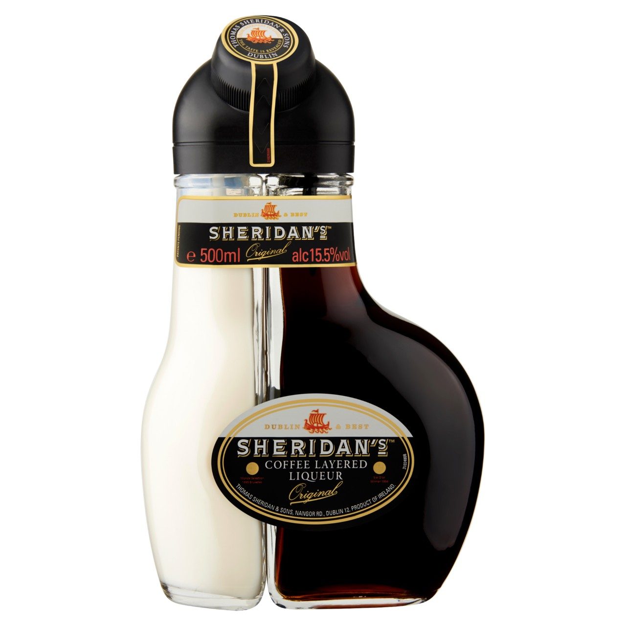 Sheridan’s Irish Likeur 1 Liter – Ierse koffielikeur met vanille en chocolade