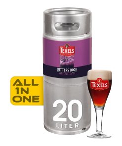 Texels Bock Biervat 20 Liter – volmoutig seizoensbier van Texelse Bierbrouwerij met 7% alcohol.
