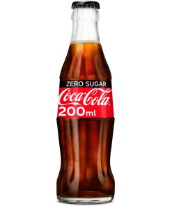 Coca Cola Zero 20cl Flesjes Krat 24 Stuks – suikervrije frisdrank in glazen fles