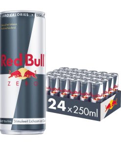 Red Bull Zero 25cl – tray van 24 suikervrije energiedrankjes