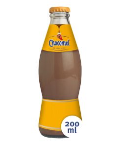 Chocomel Flesjes 20cl – krat met 24 glazen flesjes volle chocolademelk. Bekend A-merk, inclusief statiegeld.