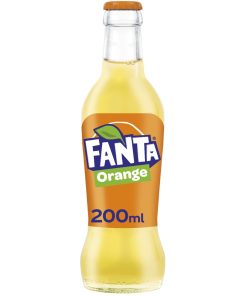 Fanta Orange Flesjes 20cl Horeca Krat 24 Stuks – fruitige frisdrank in glazen horeca-flesjes