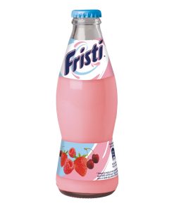 Fristi 20cl Flesjes – krat met 24 glazen flesjes roze drinkyoghurt met fruit, geschikt voor horeca