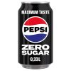 Pepsi Zero Blikjes 33cl – tray met 24 frisdrankblikjes