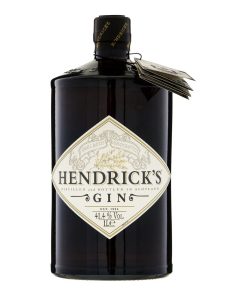Hendrick's Gin Fles 1 Liter – premium gin in zwarte apothekersfles