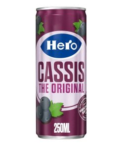 Hero Cassis Blikjes 25cl Tray 24 Stuks
