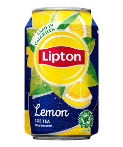 Lipton Ice Tea Lemon 33cl Blikjes – Tray 24 stuks ijsthee zonder koolzuur