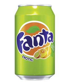 Fanta Exotic Blikjes 33cl Tray 24 Stuks Deens – tropische frisdrank zonder statiegeld