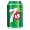 7UP Blikjes 33cl – tray van 24 stuks frisse frisdrank zonder cafeïne