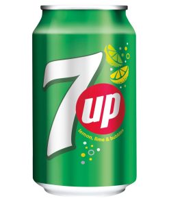 7UP Blikjes 33cl – tray van 24 stuks frisse frisdrank zonder cafeïne