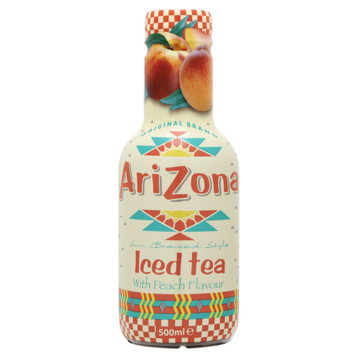 arizona perzik iced tea flesje 50cl tray 6 stuks kopen