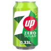 7UP Zero Sugar Blikjes 33cl Tray 24 Stuks suikervrije frisdrank