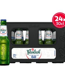 Grolsch 0.0 Bier Krat Flesjes 30cl Alcoholvrij pils in statiegeldkrat