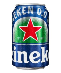 Heineken 0.0 Bier Blikjes 33cl – tray met 24 alcoholvrije bierblikjes