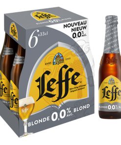 Leffe Blond 0.0 – krat met 24 flesjes alcoholvrij abdijbier