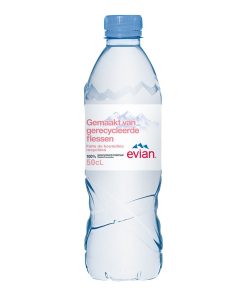 Evian Mineraalwater Flesjes 50cl – tray met 24 stuks natuurlijk Alpenwater