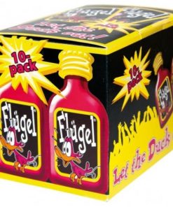 Flügel Flesjes Glas 20ml – Doos 12 x 10 Stuks Voor Feest Of Evenement