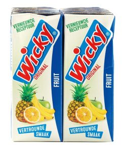 Wicky Drink Fruitlimonade 20cl – tray met 30 pakjes