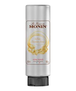 Monin White Chocolate Toppingsaus 50cl – witte chocoladesaus voor latte en desserts