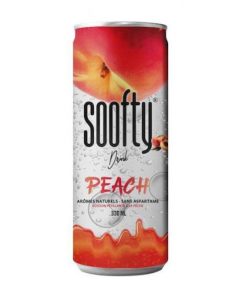 Soofty Drink Peach Blikjes 33cl Tray 24 Stuks