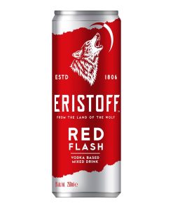 Eristoff Red Flash Blikjes 25cl Premix Tray 12 Stuks – goedkoopdrank.nl
