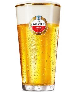 Amstel Bierglas Vaas Gold Rim 25cl