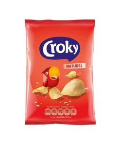 Croky Chips Naturel 40g zakjes in doos – ideaal voor horeca en snackmomenten