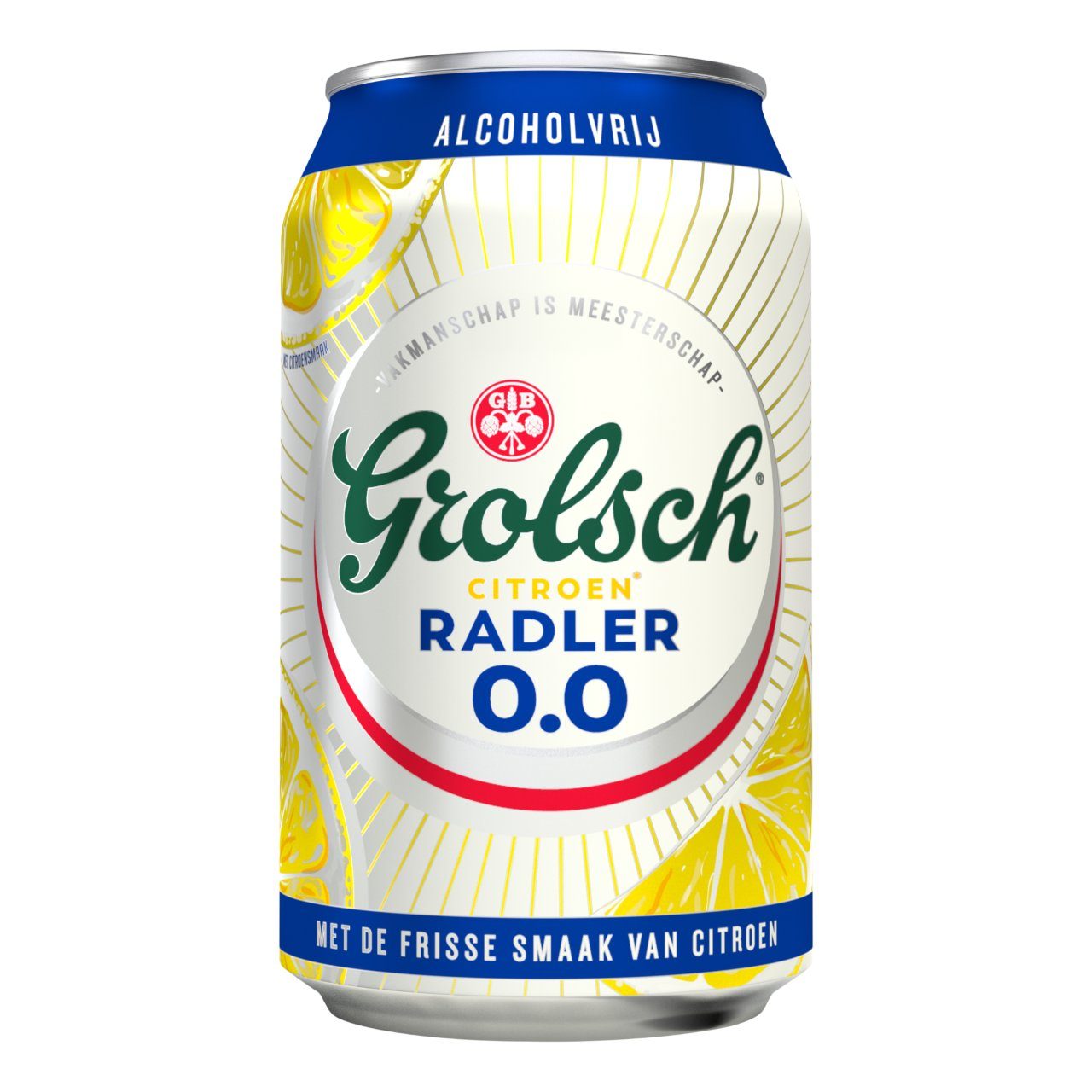 Grolsch Radler 0.0% 33cl – tray met 24 alcoholvrije bierblikjes met citroensmaak