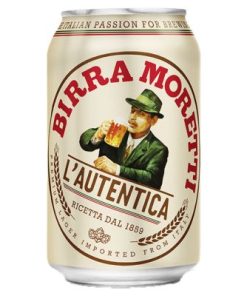 Birra Moretti Bier Blikjes 33cl | Tray 24 Stuks (Six packs)