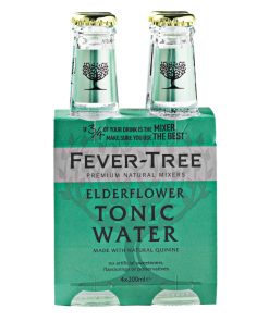 Fever Tree Elderflower Tonic Water Flesjes 20cl – tray van 24 glazen flesjes