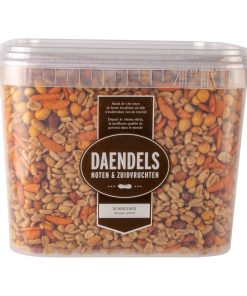Borrelmix Emmer 5 Kilo van Daendels – mix van borrelnoten en zoutjes in grote emmer, geschikt voor horeca en borrelplank.