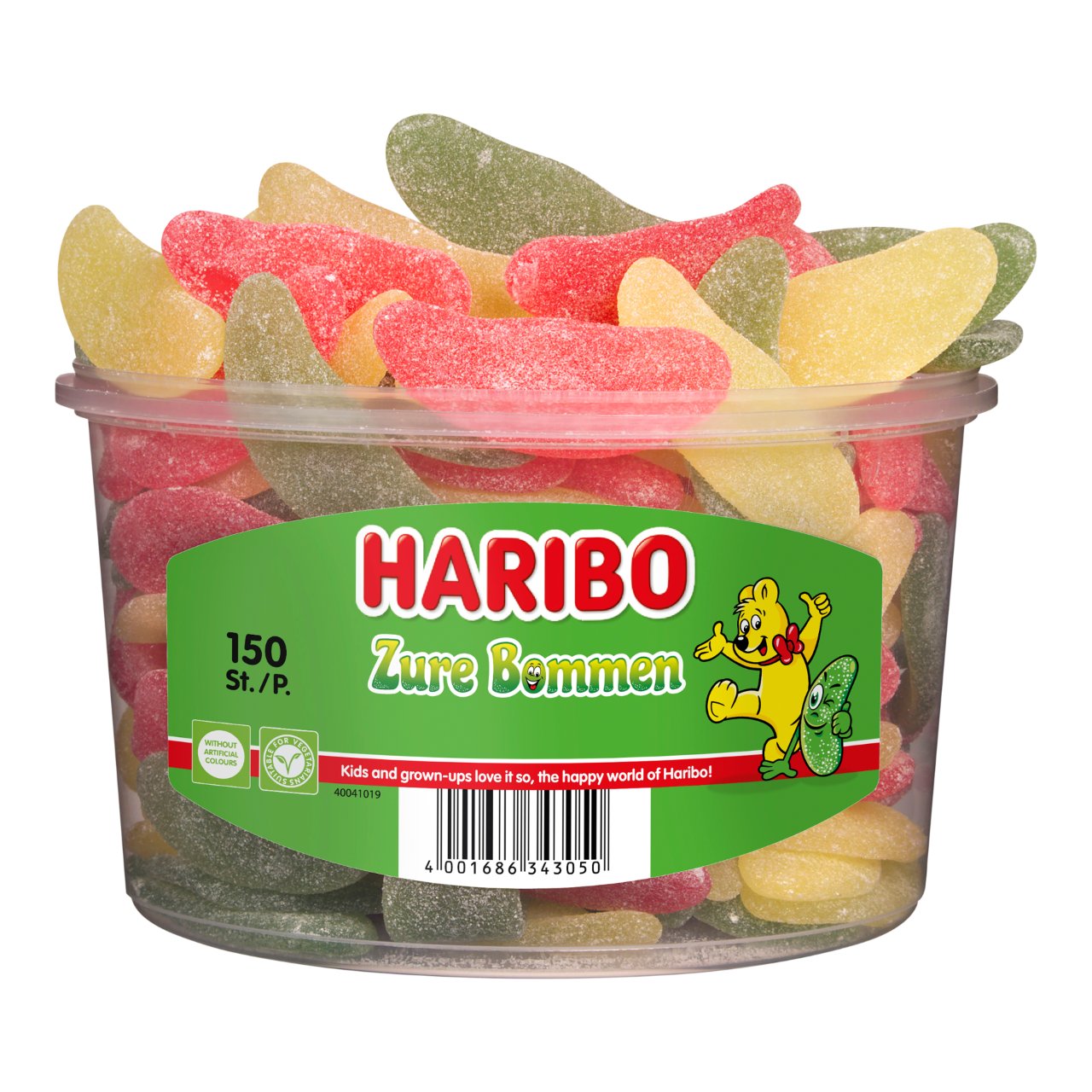 Haribo Zure Bommen Silo Emmer 150 Stuks – friszuur snoep