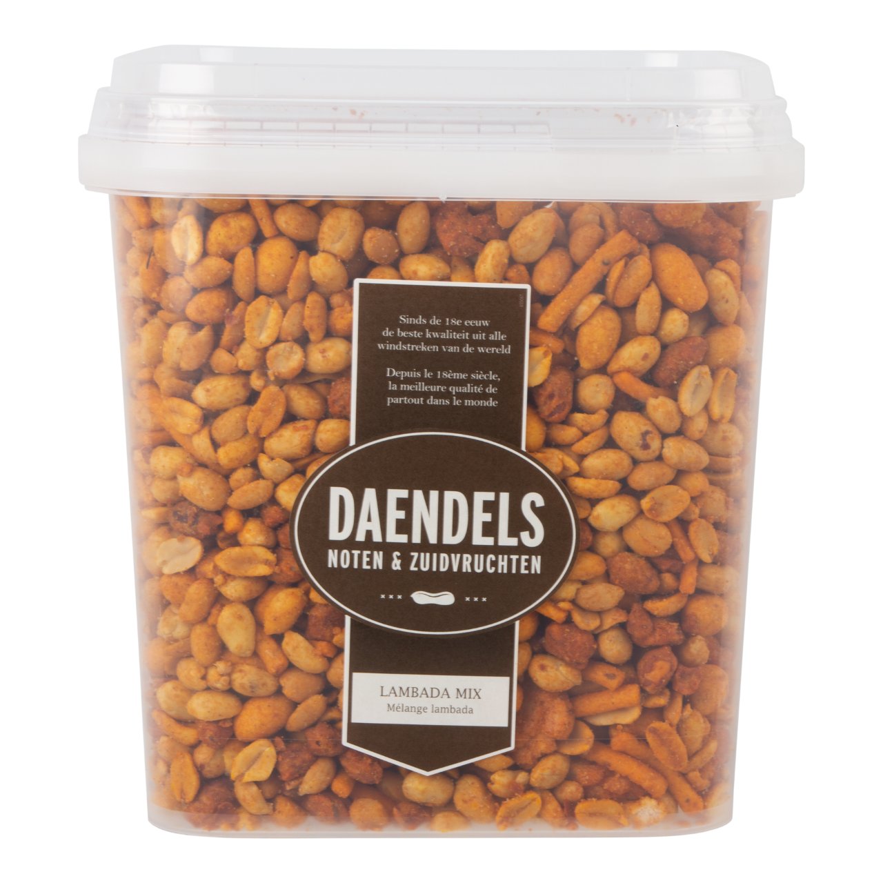 lambada_mix_gecoate_pindas_rijstzoutjes_emmer_2_25_kilo_merk_daendels