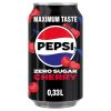pepsi cola max cherry 33cl tray 24 blikjes kopen suikervrije frisdrank met kers