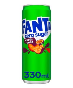 Fanta Exotic Zero Sugar 33cl Tray 24 Stuks – suikervrije frisdrank