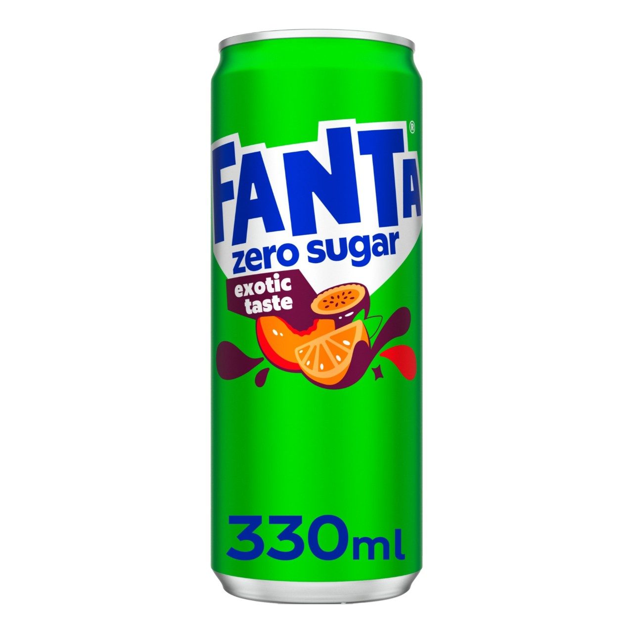 Fanta Exotic Zero Sugar 33cl Tray 24 Stuks – suikervrije frisdrank