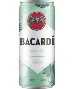Bacardi Mojito Blikjes Mix 25cl – tray met 12 ready-to-drink mojito’s