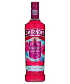 Smirnoff Raspberry Crush Vodka 70cl – fruitige vodka met frambozensmaak